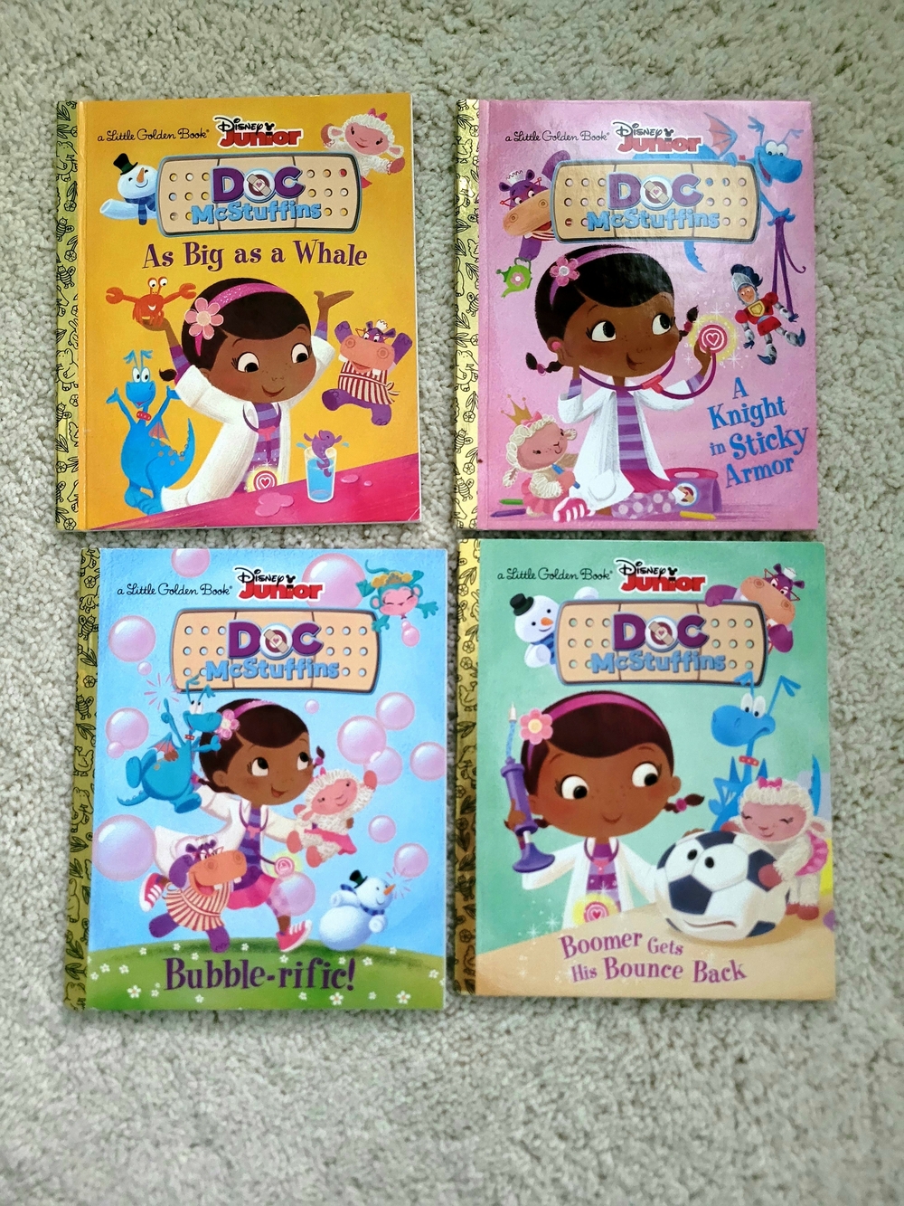 Disney Junior Doc McStuffins Little Golden Books Set of 4